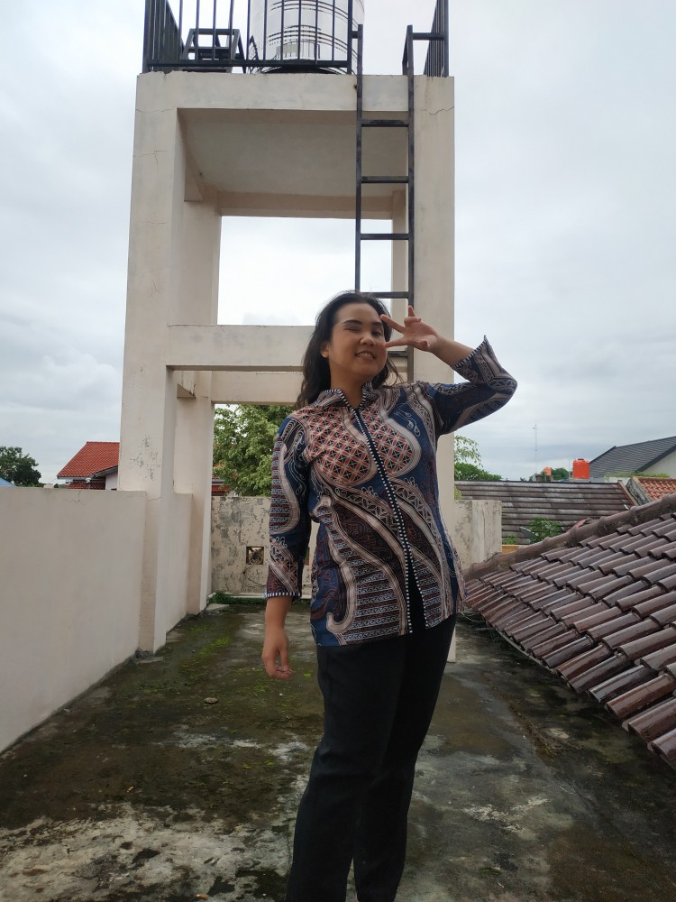 Atasan Batik Dolby Dolbi Dobby Doby Tenun Sutra Tulis Halus Katun Atbm Baron ,sarombit Atasan