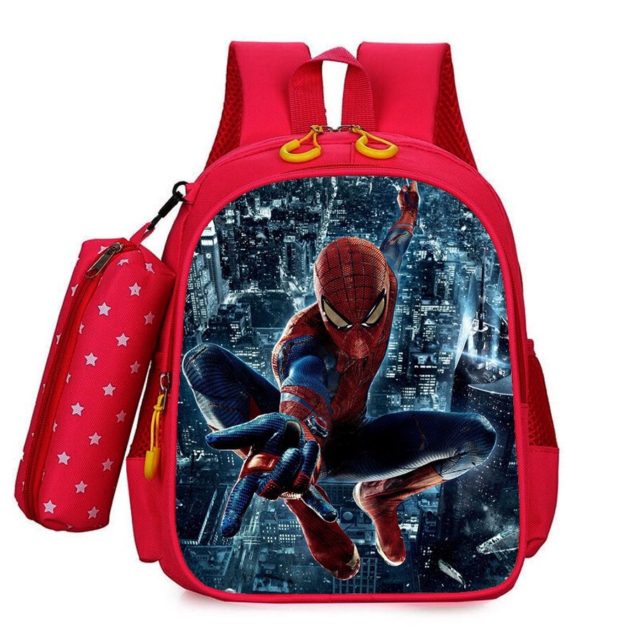 atm_76 - PIDERMANTas Ransel sekolah Backpack Tas Sekolah untuk Anak Laki-laki perempuan sd tk paud kuliah kerja SUPER HERO