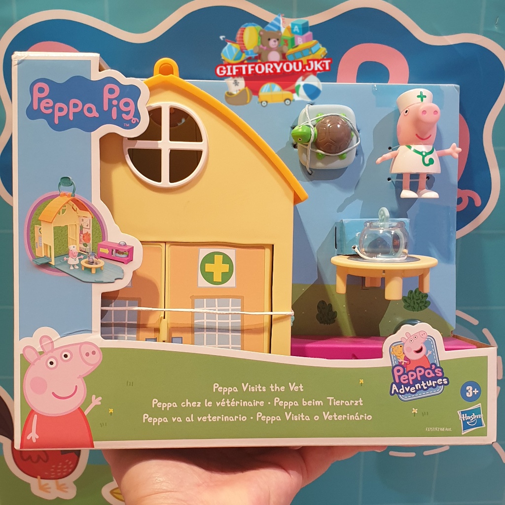 Peppa Visits The Vet Mainan Anak Koleksi Figure Peppa Pig Original Hasbro Toys