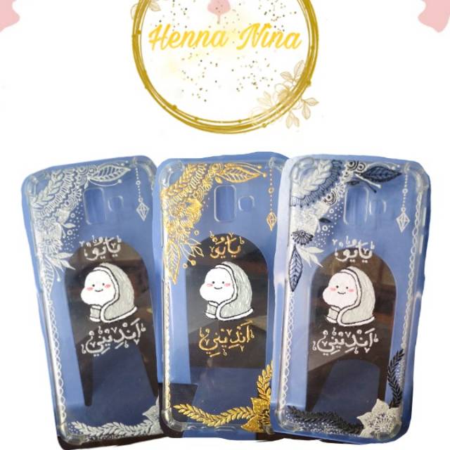 Case HP Henna Craft - Silikon Case HP Hias - Case HP timbul - Case HP Custom