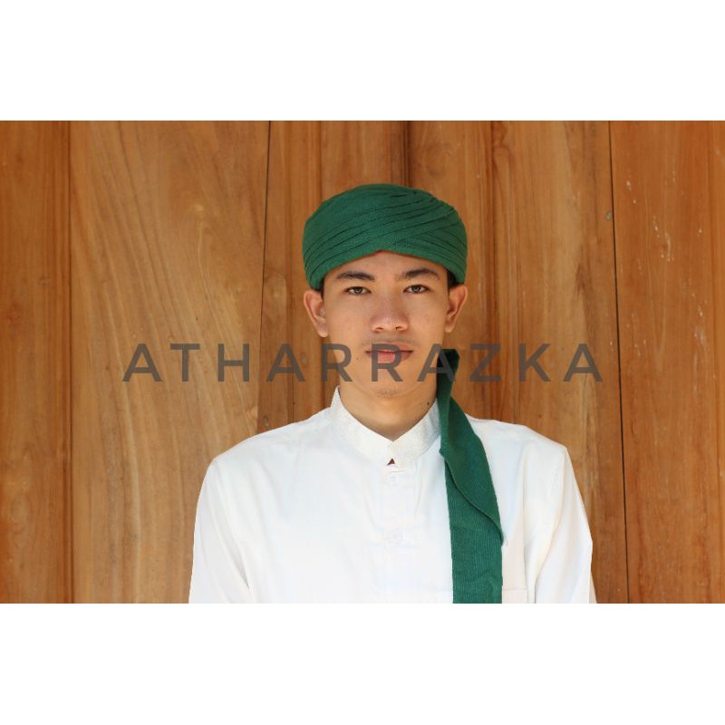 Blangkon Imamah Hijau Siap Pakai - Blangkon Habib