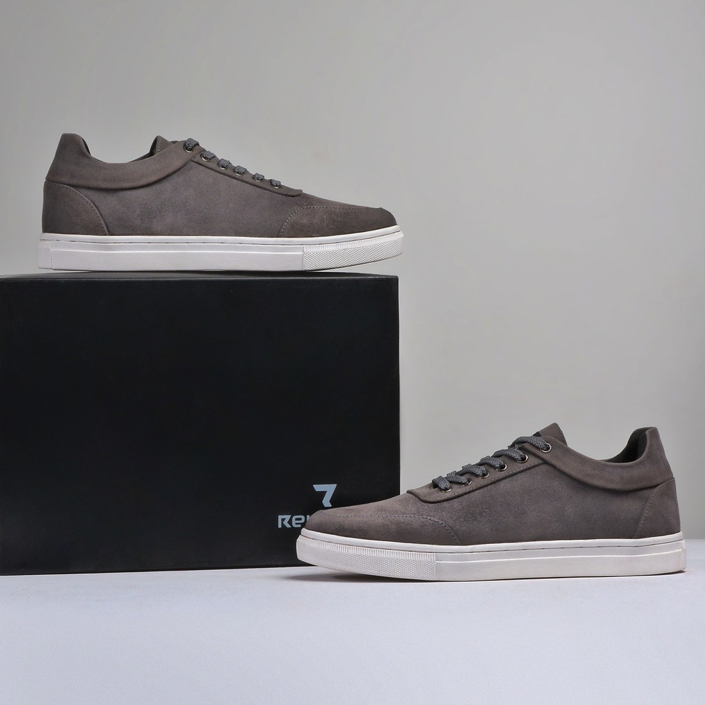 CLEV GREY |ManNeedMe x Reyl| Sepatu Sneakers Pria Casual Shoes ORIGINAL