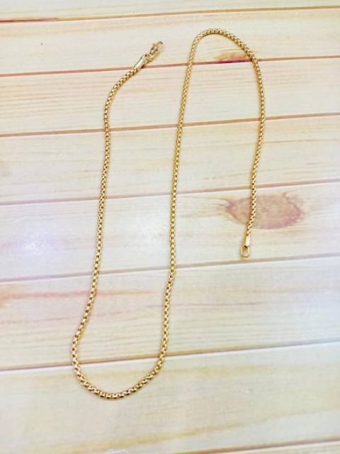 Kalung wanita //kalung italy bulat //perhiasan //kalung pajang 45cm