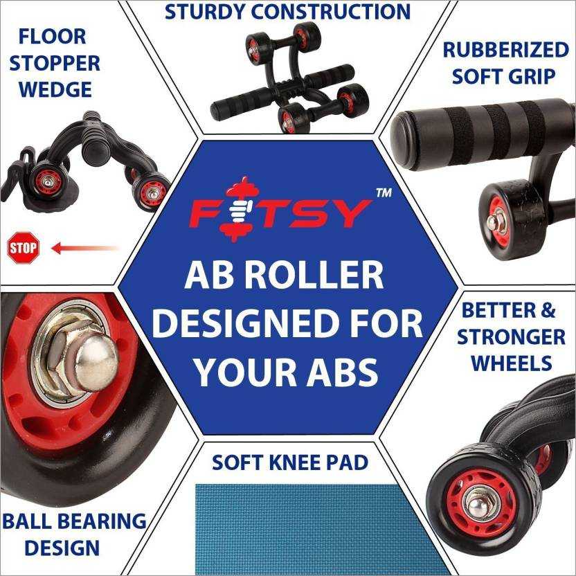 Power Wheel Alat Fitness Roller / Alat Gym Di Rumah Rumahan Alat Fitness Push Up Sit Up Bar Besi Multifungsi Pembentuk Pengecil Pelangsing Perut Lengan Dada Pria Perlengkapan Gym DiRumah / Ab Roll Roller Speeds Double Wheel Murah / Alat Olahraga Fitnes