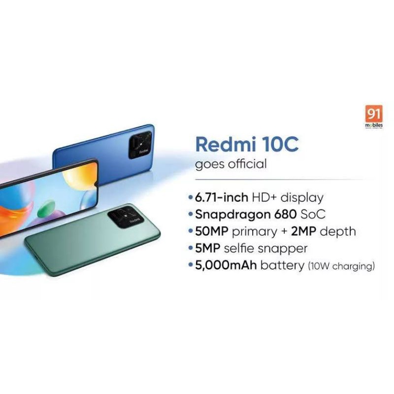 Redmi 10C Ram 4GB Intenal 128GB Redmi 10c 4/128