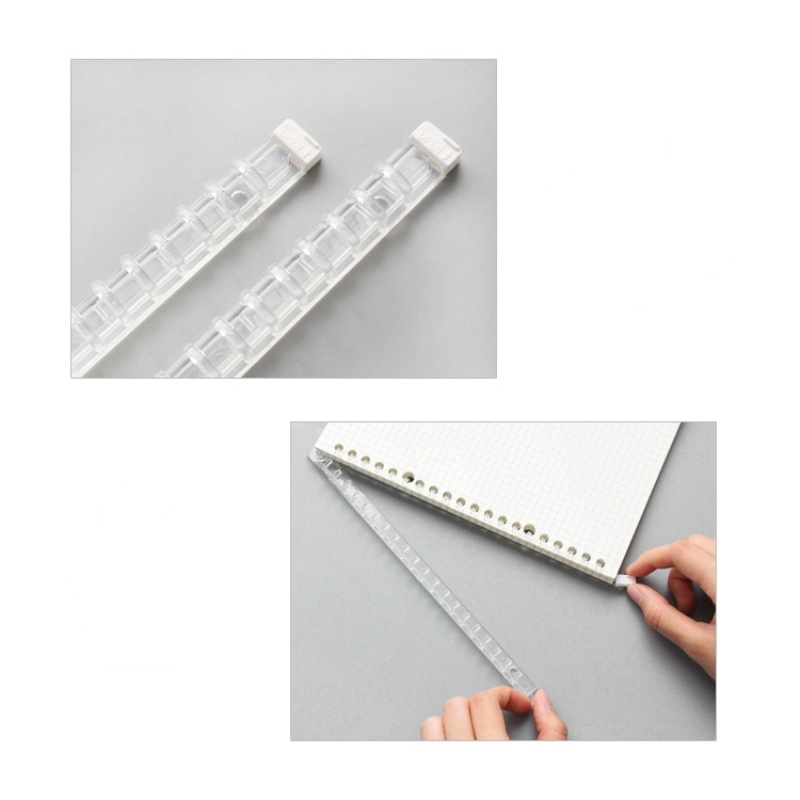 Japanese Office Stationery Supplies Accessories Open and Close the Binding Circle Loose-leaf Plastic Binding Strip