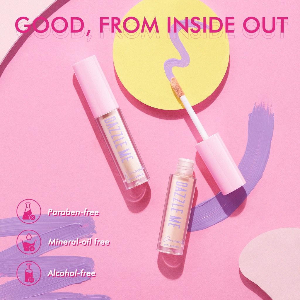 BPOM DAZZLE ME Our Secret Cover Concealer - Liquid Makeup Tahan Lama Matte Corrector