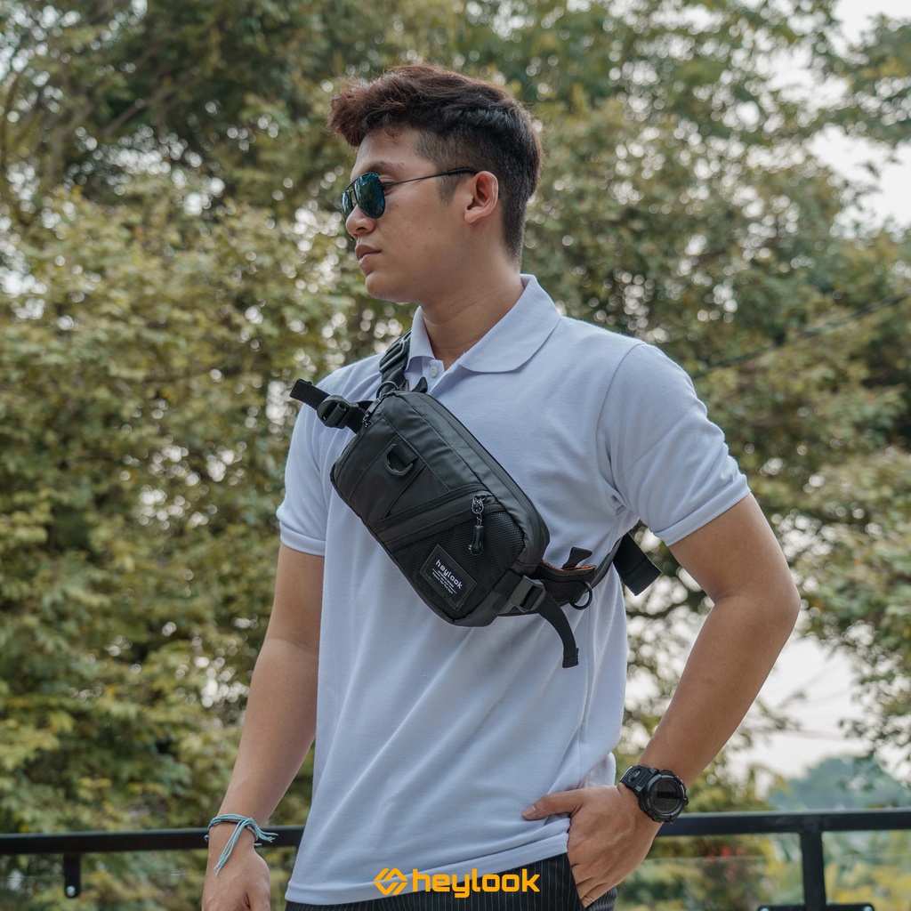 HEYLOOK Project - Waist Bag Pria RANGERS Slingbag Water Resist Tas Pinggang Cowok Waistbag Waterproof Sling Bag Distro Terbaru