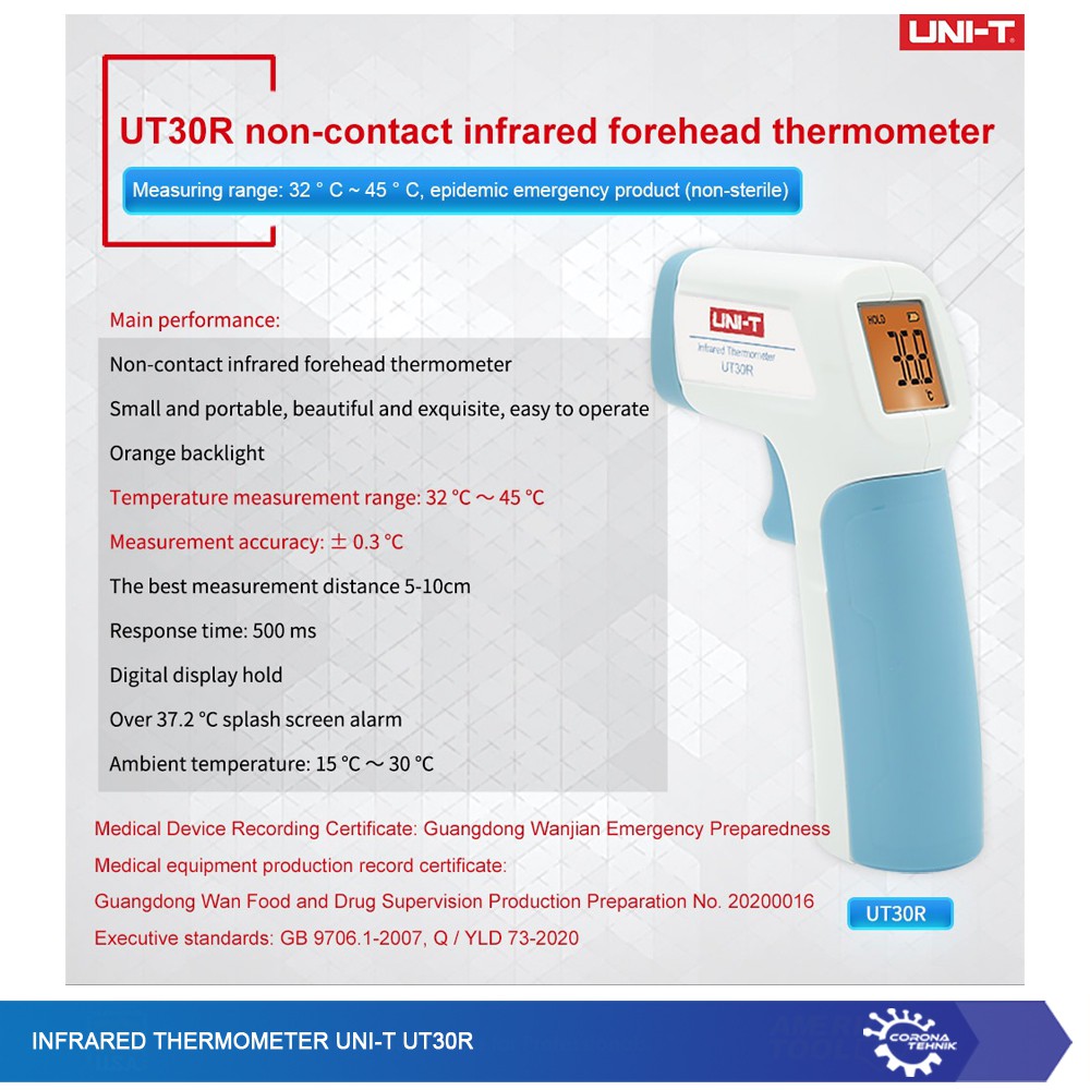 Infrared Thermometer UNI-T UT30R