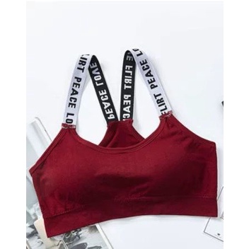 [ LINGERIE MASTER ] - (B-26) BH Sport Bra Push Up Gym Fitness Zumba Jogging BH-B-26 Merah