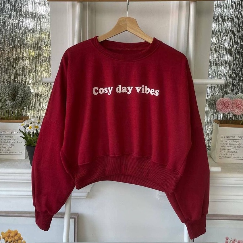 Cosy Day Vibes Sweater - Oversize Sweater Wanita