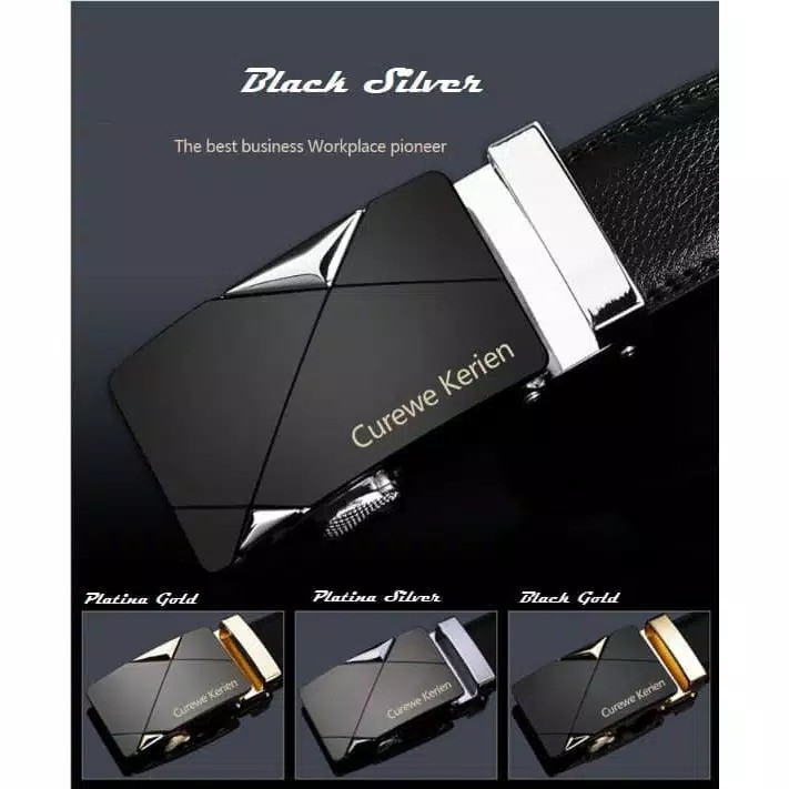Ikat Pinggang Pria Curewe Kerien / Sabuk Gesper Metal Buckle - CK007