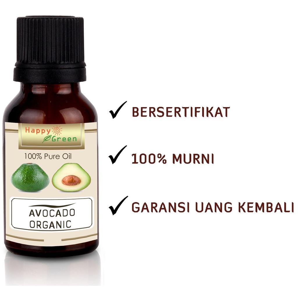 Happy Green ORGANIC Avocado Carrier Oil - Minyak Alpukat Organic Virgin