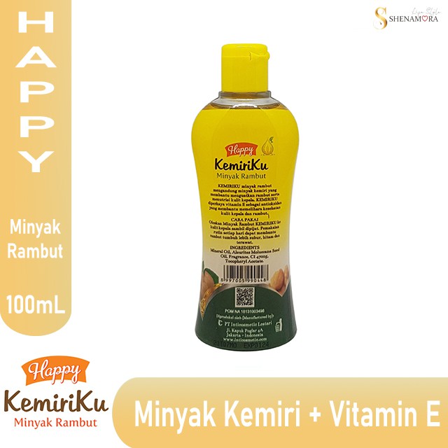 Jual Minyak Rambut Kemiri Happy 100 Ml Expired Januari 2024 Indonesia Shopee Indonesia