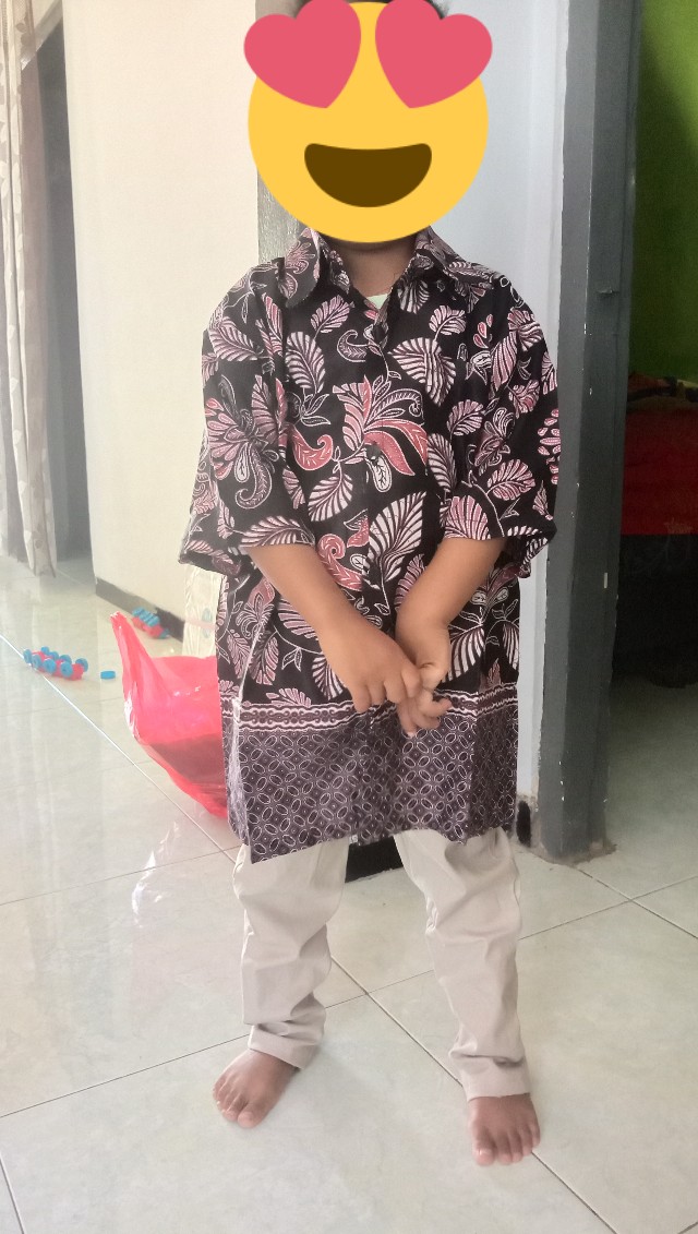 Batik Anak / Hem Anak Pendek Laki Laki Motif Lengkap 2-9 Tahunnn Kemeja Batik Anak Cowok