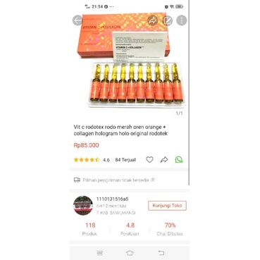 rodotex merah Oren rodo vit c original orange