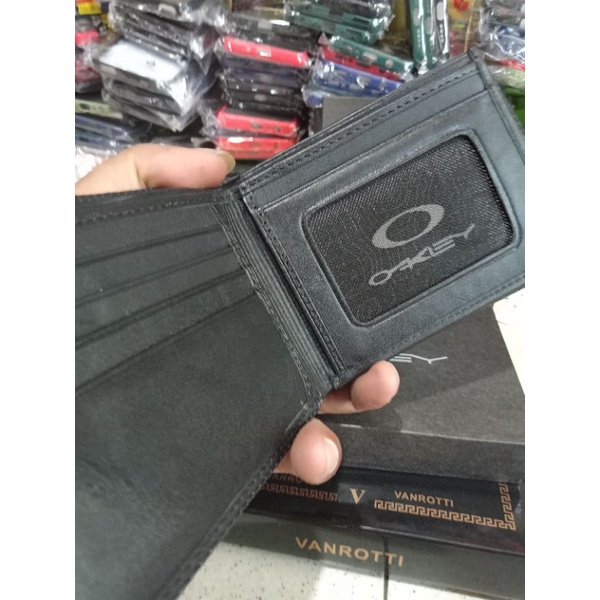 Dompet Kulit Asli Dompet Lipat Kulit Pria Oakley 3 Dimensi 100% Kulit Asli