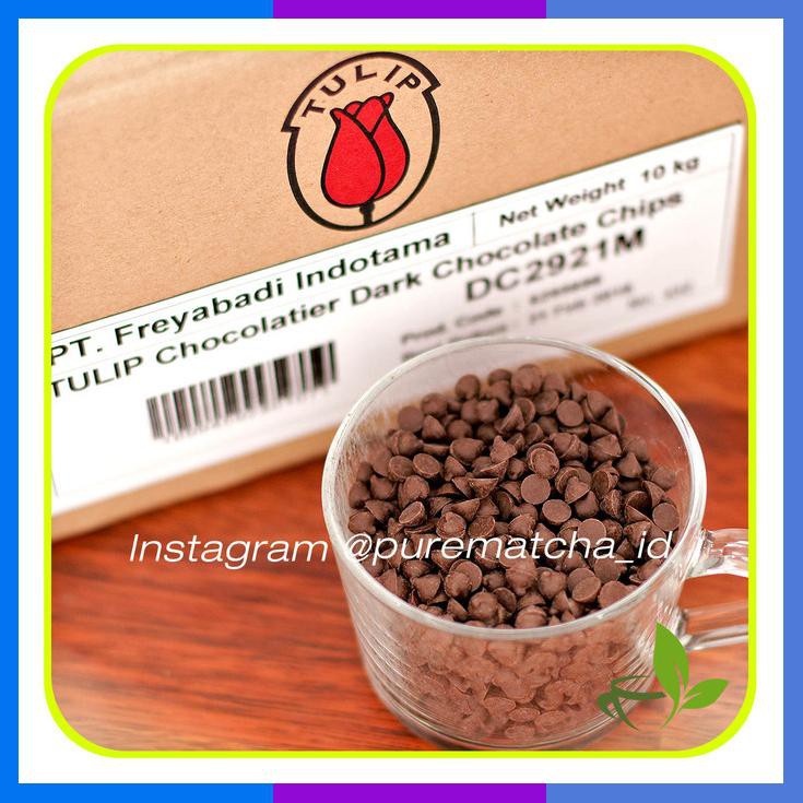 

Tulip Dark Choco Chips Chocolate Compound Cokelat Chip Coklat 500Gr