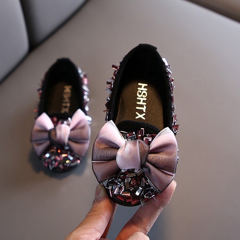 Sepatu Slip On Korea Aksen Pita Bahan Kulit untuk Anak Sepatu Slip On Korea Aksen Pita Bahan Kulit untuk Anak