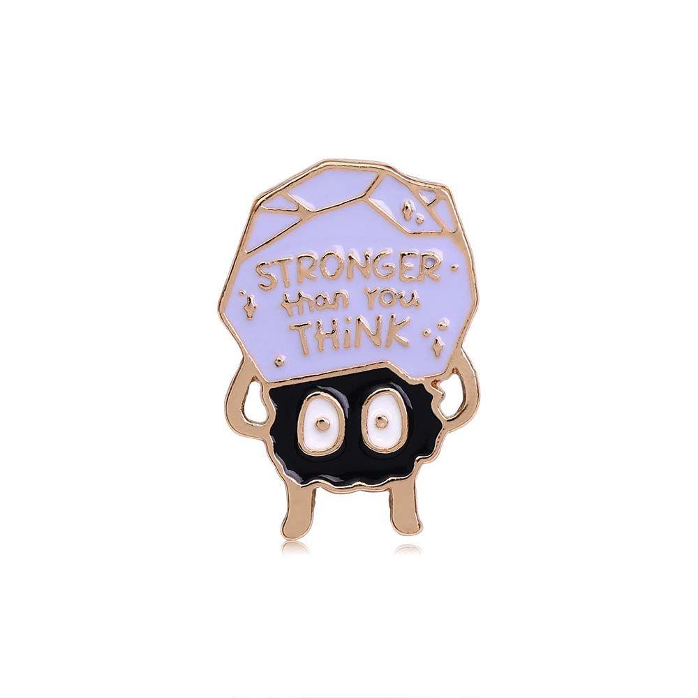 Lanfy Lucu Bros Hadiah Untuk Wanita Pria Kartun Perhiasan Aksesoris Kerah Bros Travel Commemorative Badge Pin Enamel Pin