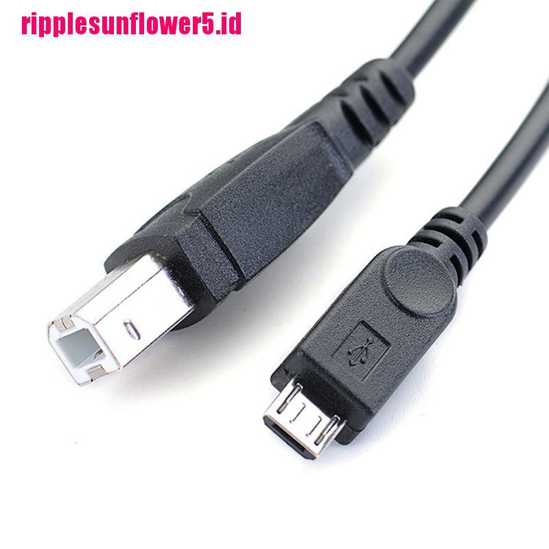 Kabel Data OTG Micro USB Male To USB B Male Panjang 3.2ft Untuk Printer