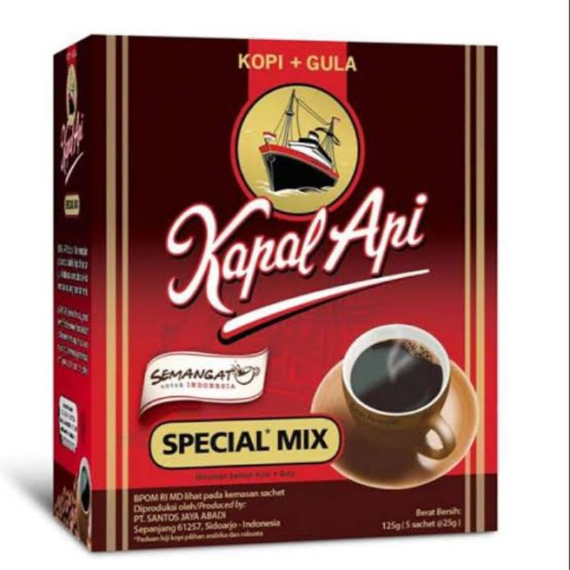 

Kopi Kapal Api Special Mix 5 sachet x 25gr