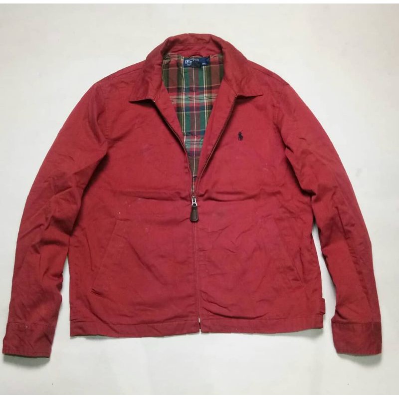 preloved Harrington polo tartan