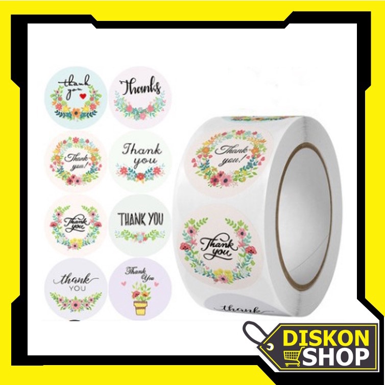 

Diskon Shop - 5195 1 Roll Stiker Thank You / 500 PCS Stiker Thank You / Sticker Thank You