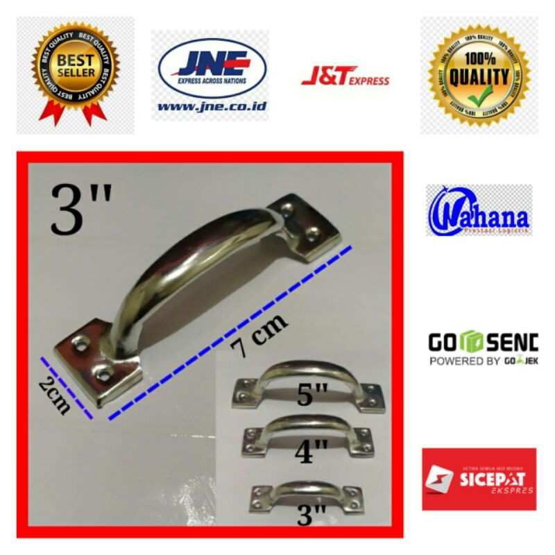 Handle Tarikan Laci RRT 3&quot; Murah/Tarikan Lemari/Tarikan Laci