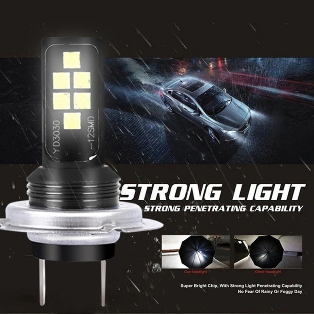 Rebuy H4 H7 Bohlam Lampu Depan LED 1pc 12V Aluminium High Low Beam Aksesoris Mobil Lampu Mengemudi