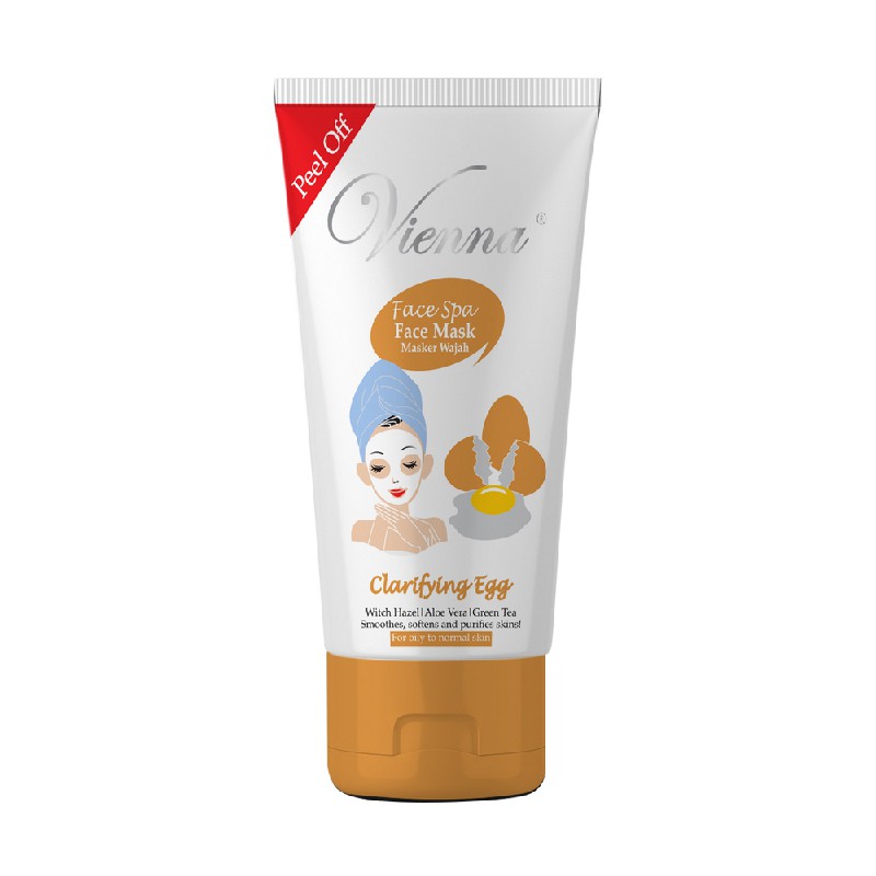 Vienna Face Mask Peel Off Clarifying Egg - Masker Telur - Tube 50ml