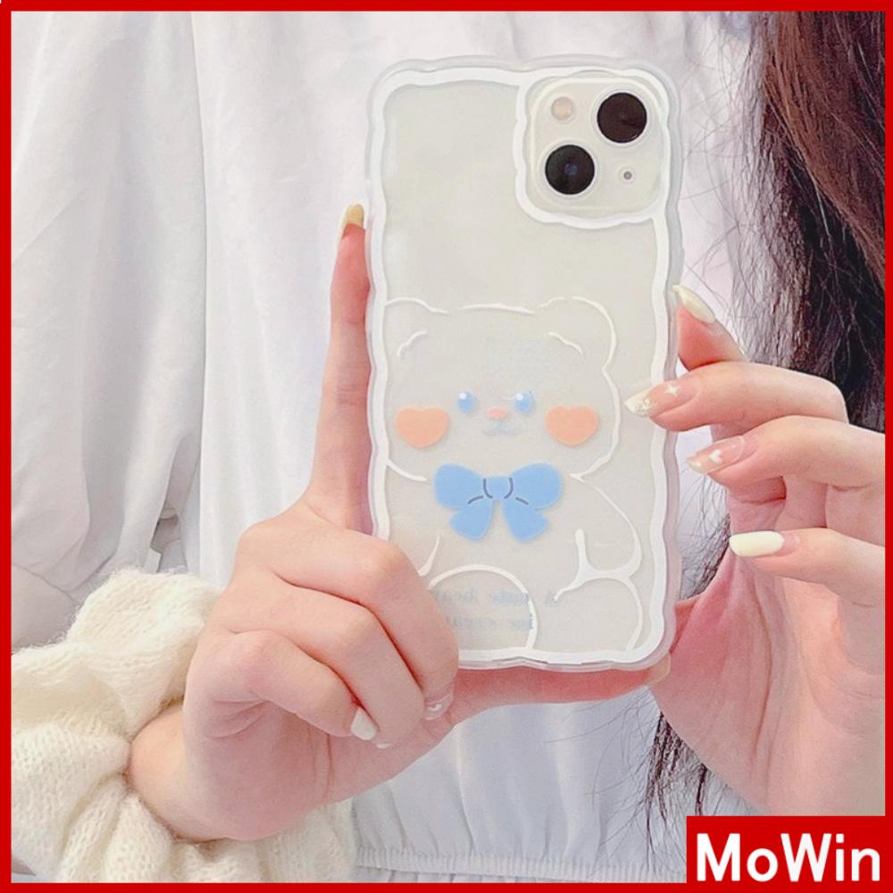 iPhone Case Silicone Soft Case Clear Case Airbag Shockproof Camera Cover Protection Cartoon Cute Bear Compatible For iPhone 11 iPhone 13 Pro Max iPhone 12 Pro Max iPhone 7 Plus