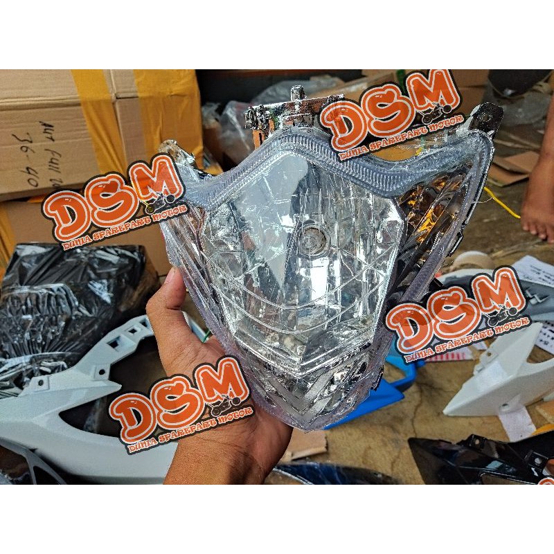 Jual Reflektor Lampu Depan Suzuki Satria Fu Facelift Plus Bohlam Dan Kabel Bonus Baut