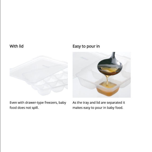 MAK267 RICHELL TEMPAT SIMPAN MPASI BABY FOOD FREZEER TRAY