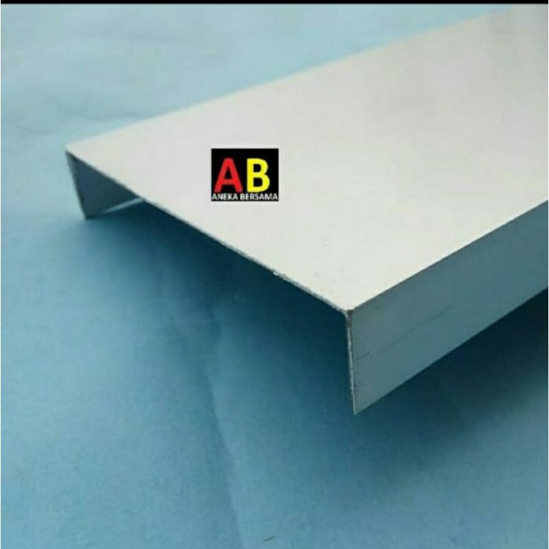 Lis U Aluminium 2cm x 10cm x 2cm Silver 199.5cm