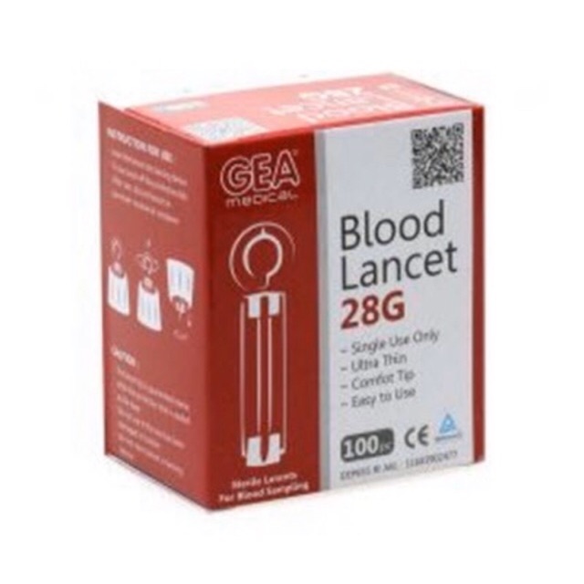 BLOOD LANCET GEA 100S/200S (HARGA PER BOX)