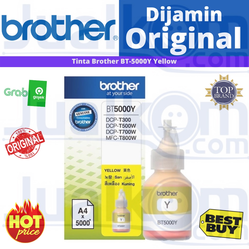 Tinta Brother BT-5000Y Yellow