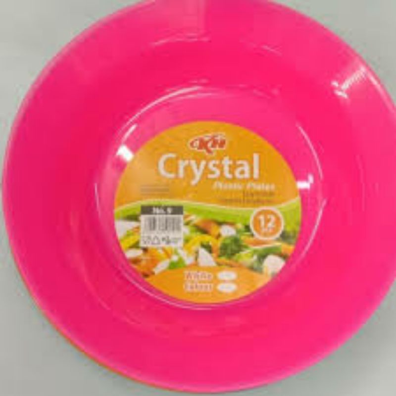 PIRING MAKAN/PIRING TATAKAN PLASTIK UKURAN 6, 7, 8, 9 INCH/PIRING KH CRYSTAL/PIRING MAKAN/TATAKAN KUE/KOPI