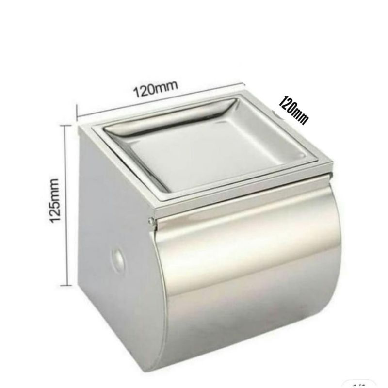 Tempat Tisu Stainless Tisu Gulung Toilet | Tempat Tisu Asbak