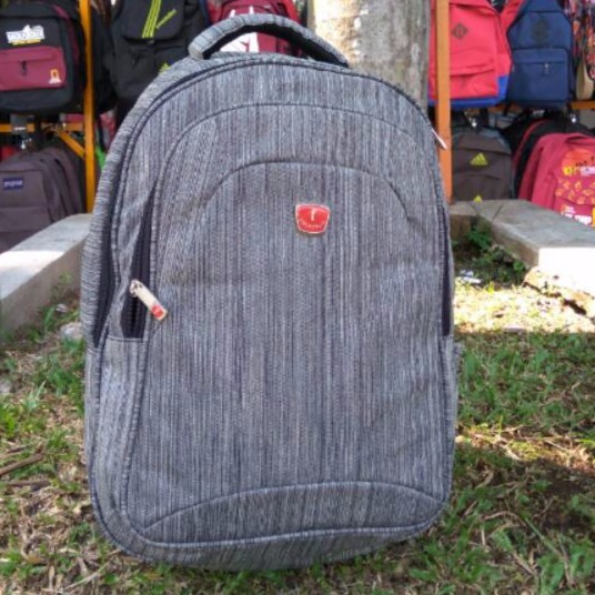 Tas Ransel Sekolah Laptop Pria Wanita Tas Travel Tahan Air Keren Pria Wanita Ransel Warna Solid Anak Perempuan Anak Laki-laki Tas Pelajar Wanita Lucu