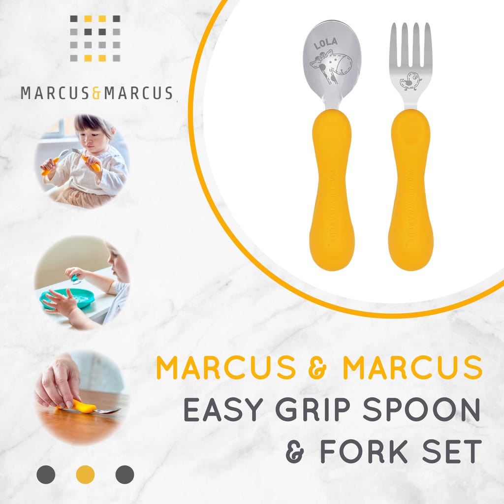 MARCUS &amp; MARCUS EASY GRIP SPOON &amp; FORK SET