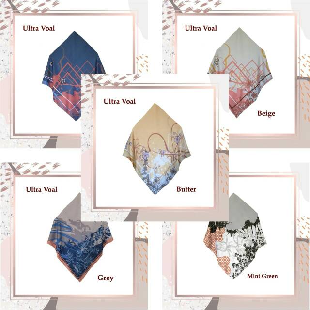Murah Hijab Voal Ultrafine Motif