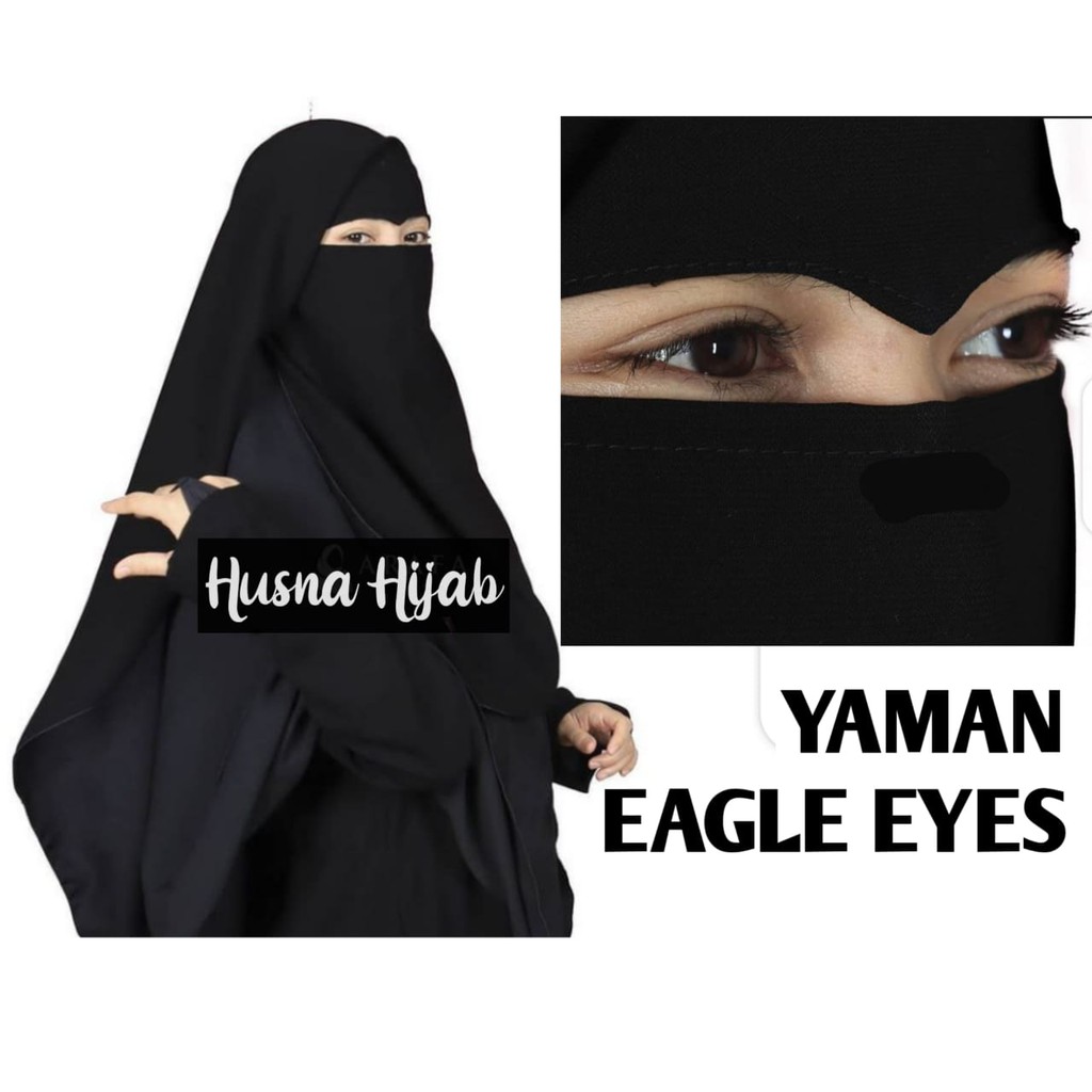 [ORI BY HUSNA HIJAB] Yaman Long Eagle Eyes / Long Yaman Elang / Cadar Yaman Elang