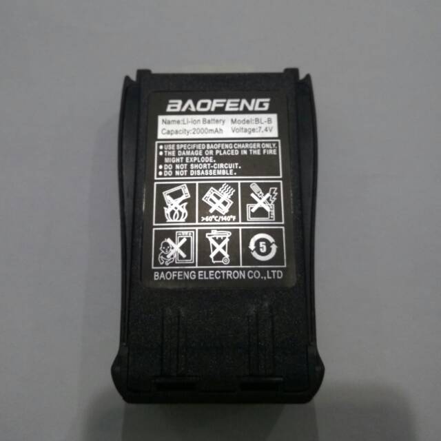 Battery ht uv b5, baterai bl-b li-on litium baofeng voxter 2000 mah 7,4v batery batere batterai ht