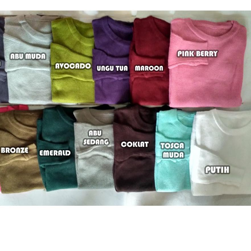☆Dijual☆ Atasan Wanita Rajut Halus Roundhand Sweater / Sweater Roundhand Wanita / Baju Rajut Roundha