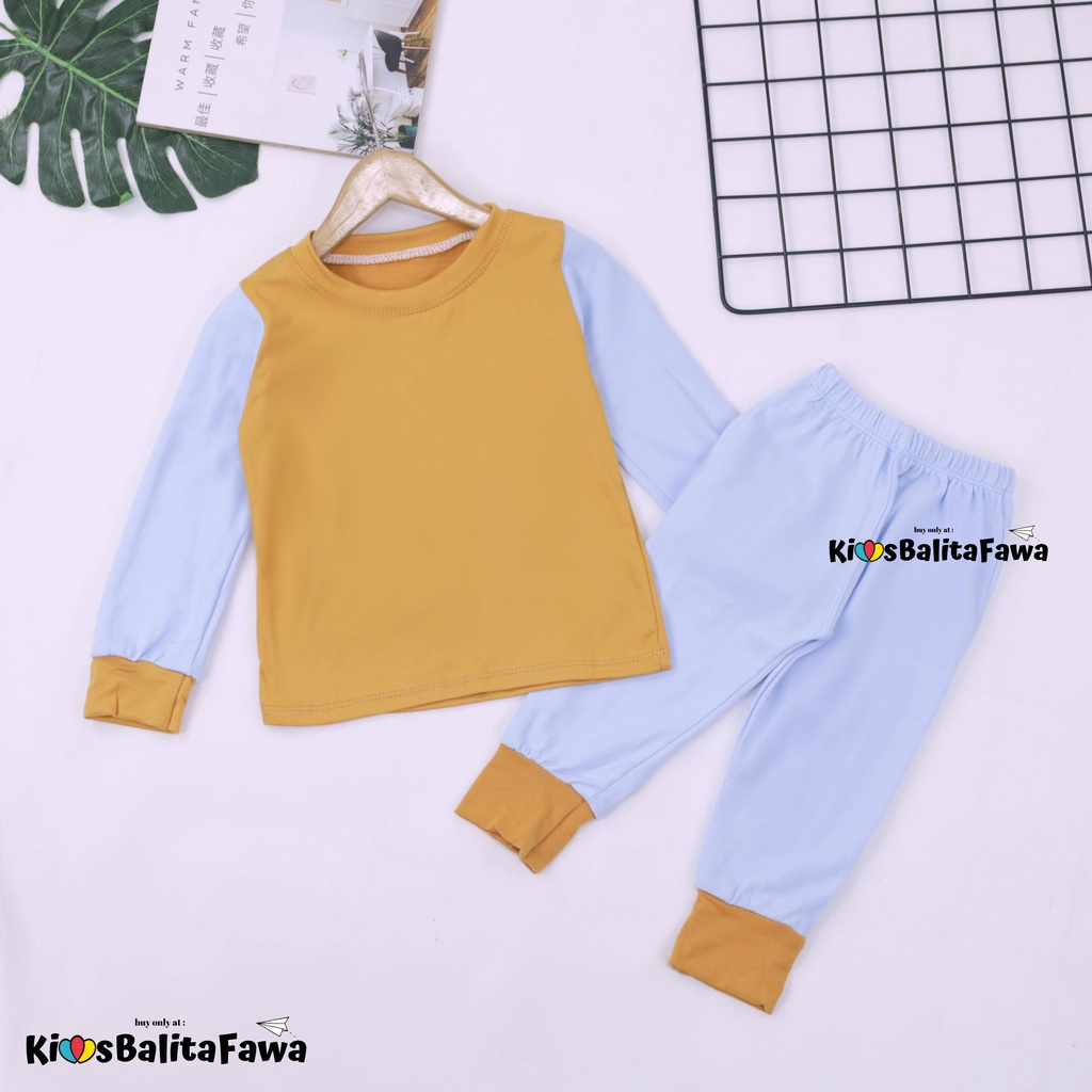 Baju Tidur Yummy uk Bayi 0-12 bulan / Setelan Baby Laki Perempuan One Set Panjang Murah Babycinnamon