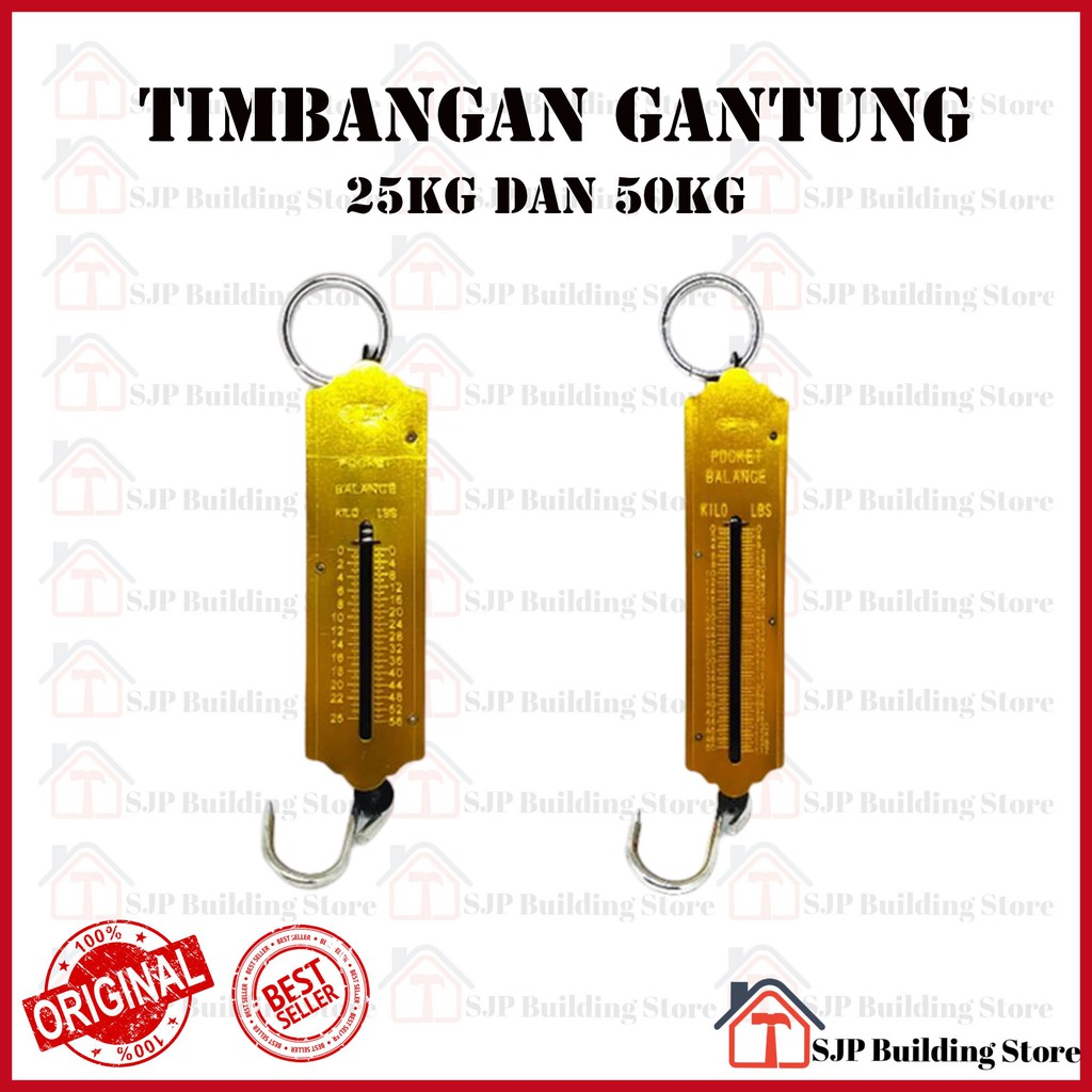 [COD] Timbangan Besot Timbangan Tarik 25kg 50kg l Timbangan Gantung l Per l Besot l Pocket Balances