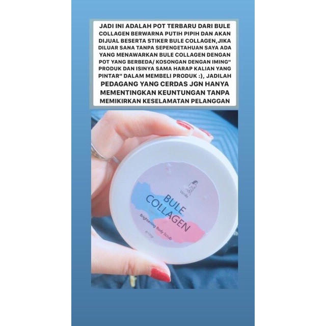 Bule Collagen Body Scrub BPOM + HALAL MUI