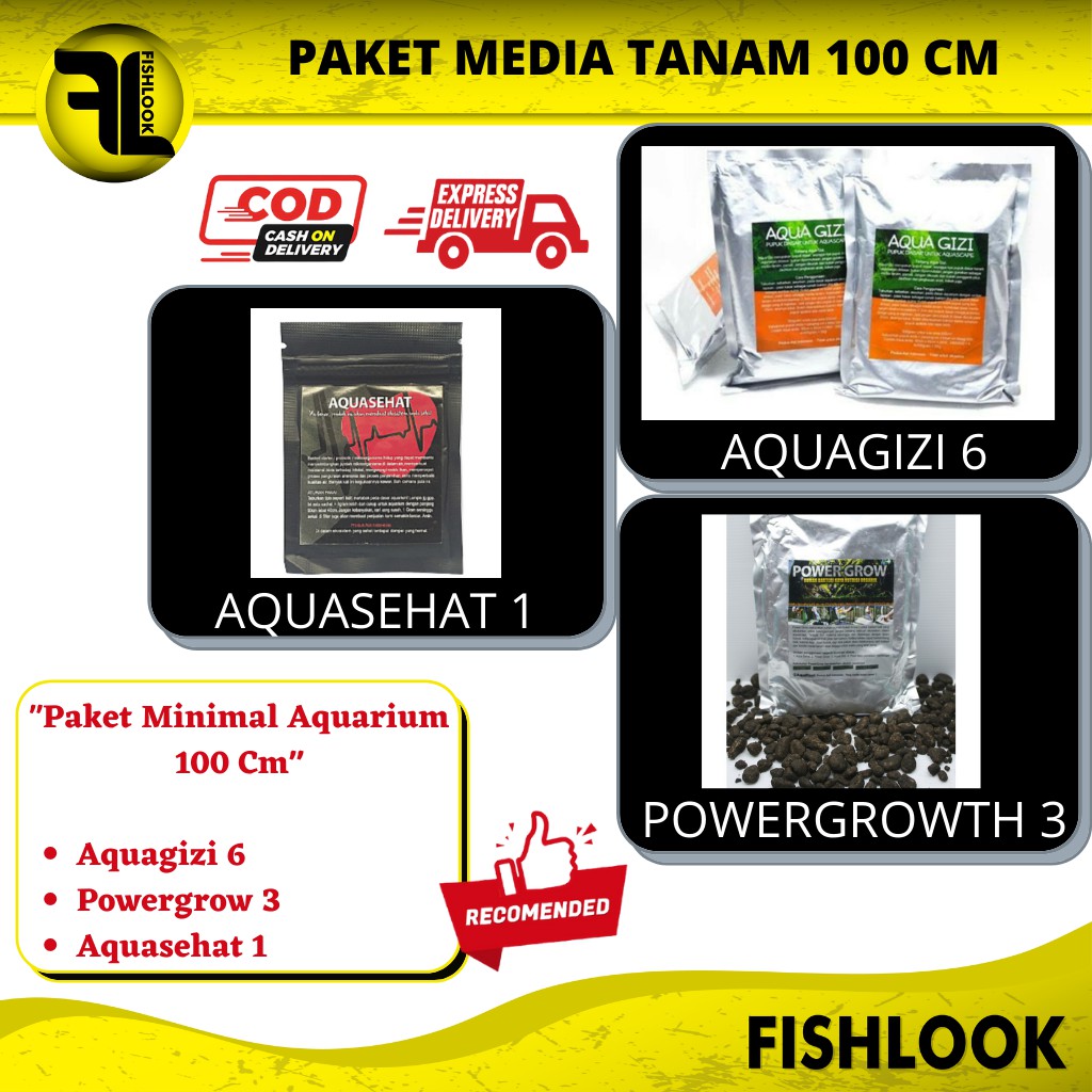 Paket Media Tanam Aquascape Aquarium 100 CM