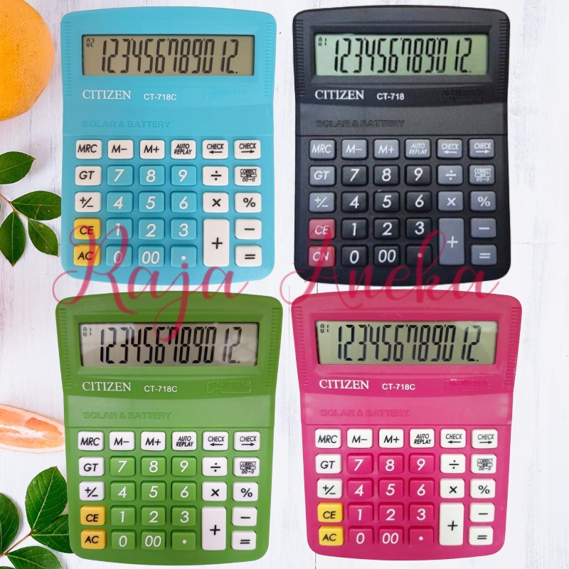 

Kalkulator Citizen 718 Warna / Calculator Citizen 718 CT 718 WARNA KALKULATOR MEJA DAGANG 12 DIGIT